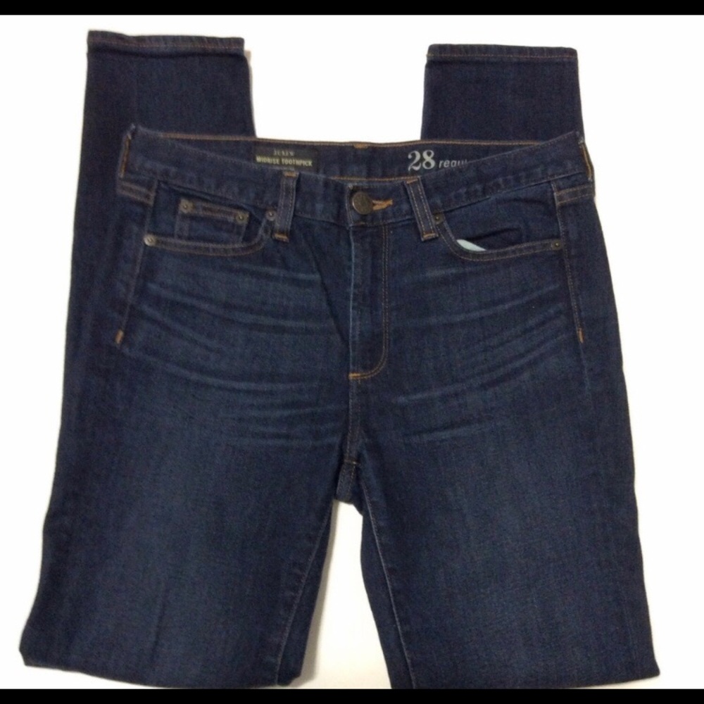 J. Crew Toothpick Midrise Jeans 28R